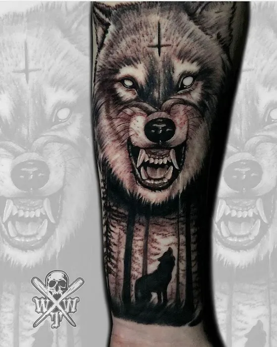 White Wolf Tattoo 8