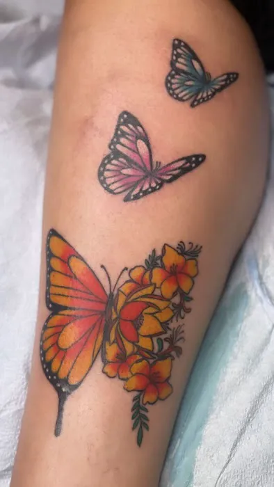 Painted Rose Tattoos 1