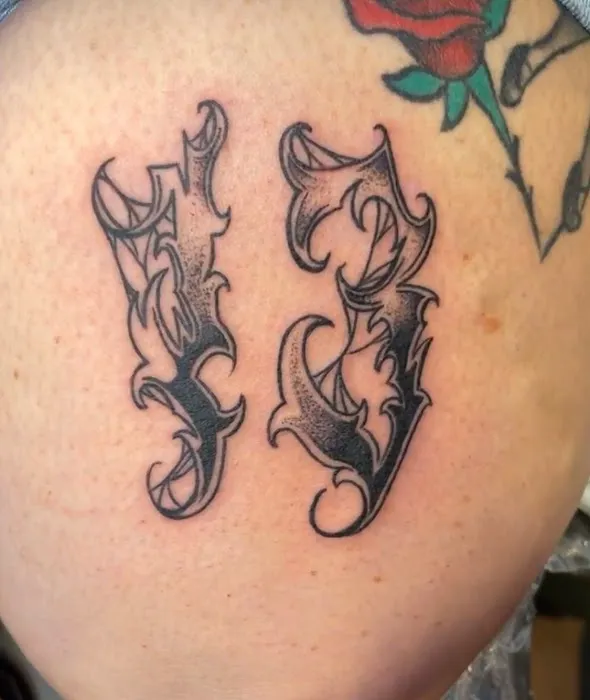 Painted Rose Tattoos 3