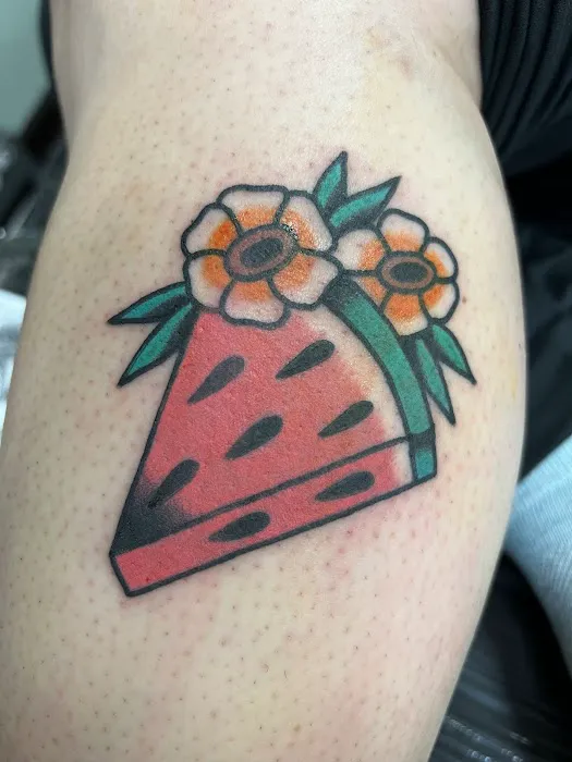 Rose And Dagger Tattoo 8