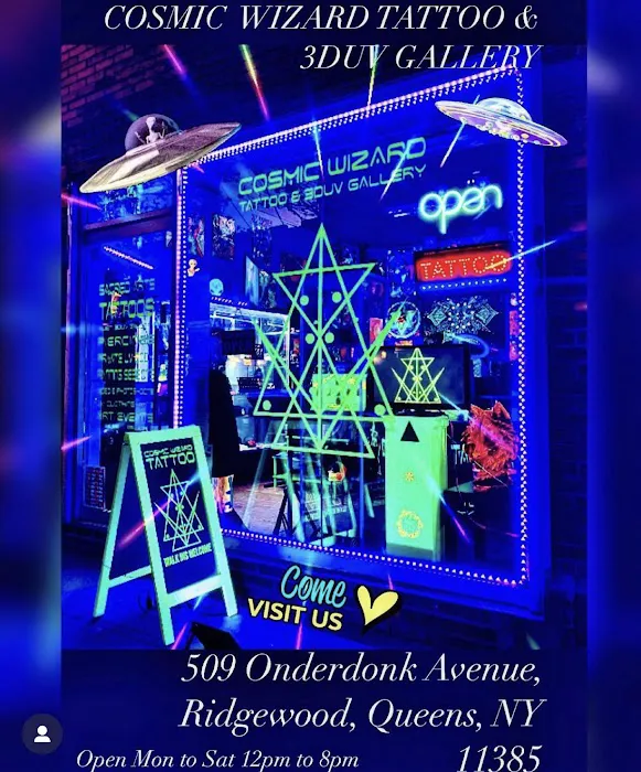 Cosmic Wizard Tattoo-Piercing Shop & 3DUV Art Gallery 0