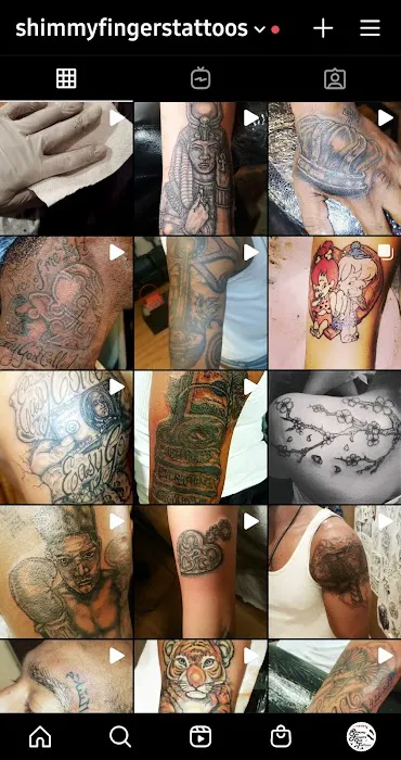 Shimmy Fingers Ink Tattoos! 0