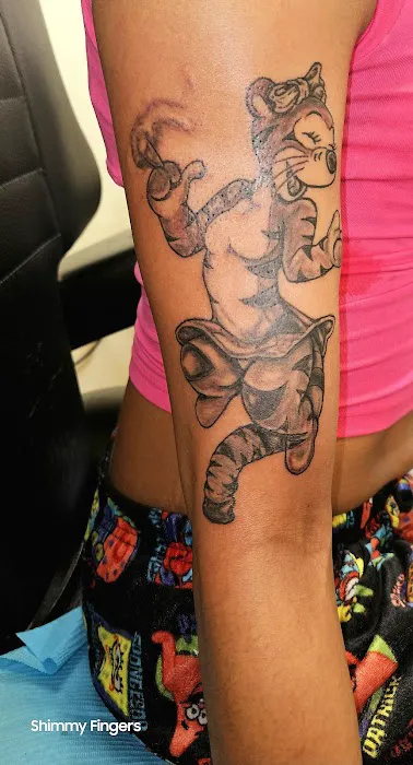 Shimmy Fingers Ink Tattoos! 3