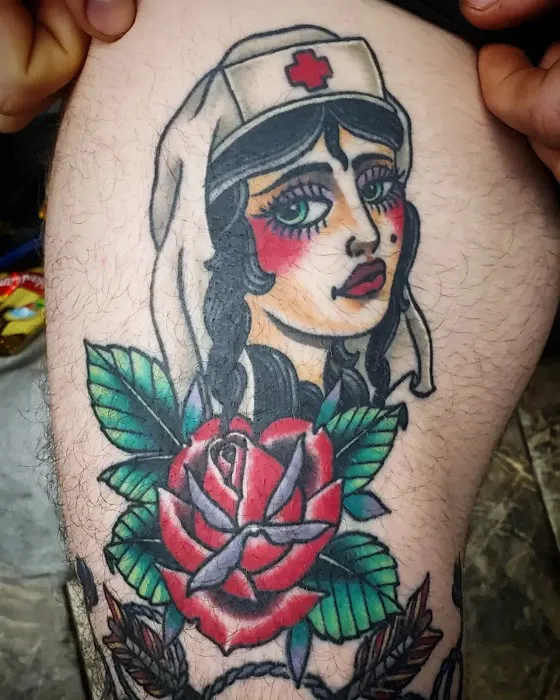 Heart & Sword Tattoo 3