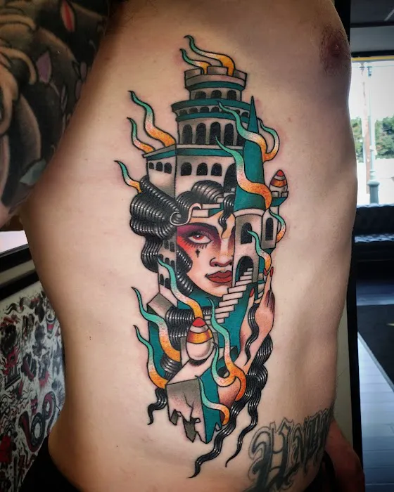Heart & Sword Tattoo 1