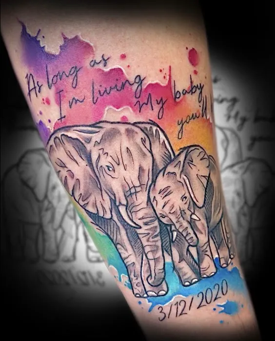 Sam Blue Tattoo 1