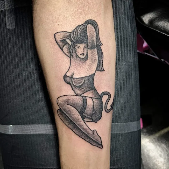 Coffin Bunny Tattoo 5