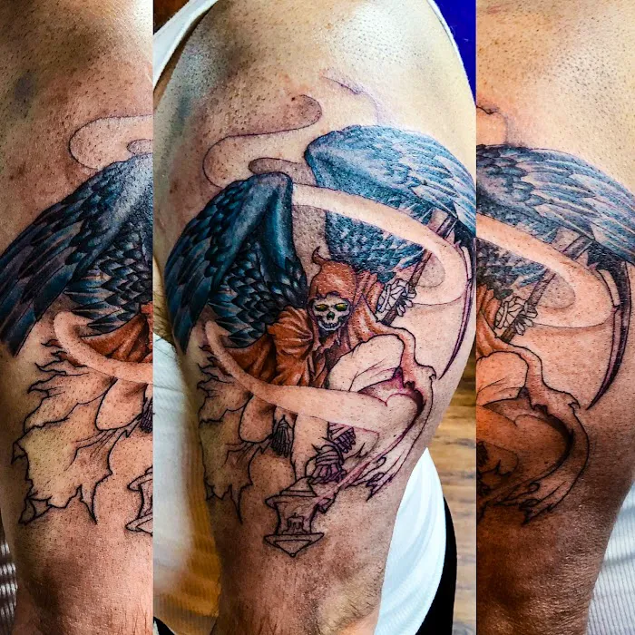 Blackened Heart Tattoo 6