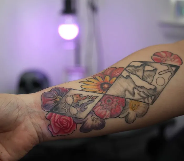 Neon Moon Tattoo 3