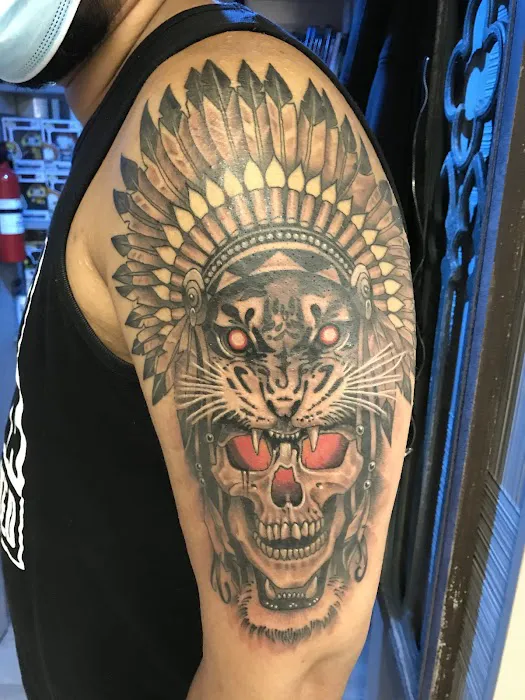 Caged Raven Tattoo 0