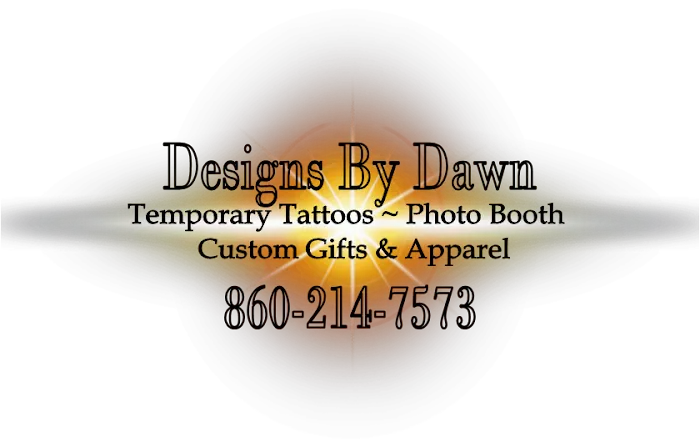 Designs By Dawn Custom Gifts and Apparel, Airbrush Temporary Tattoos and Photobooth 2