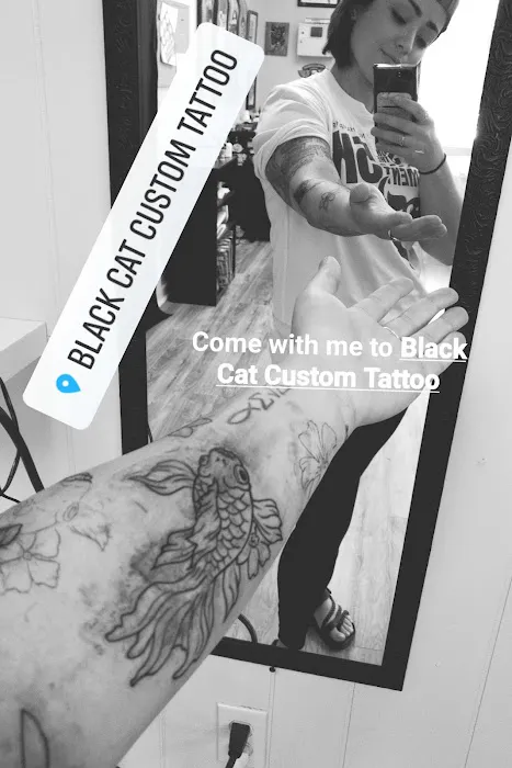 Black Cat Custom Tattoo 3