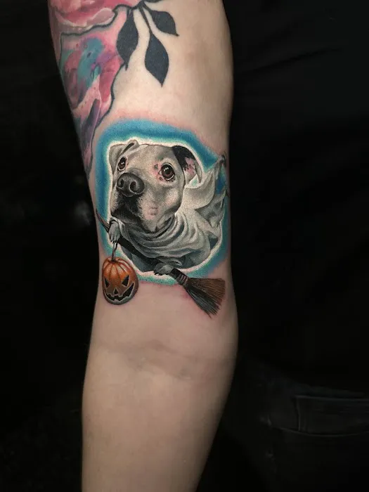 Obsidian Moon Tattoo 6