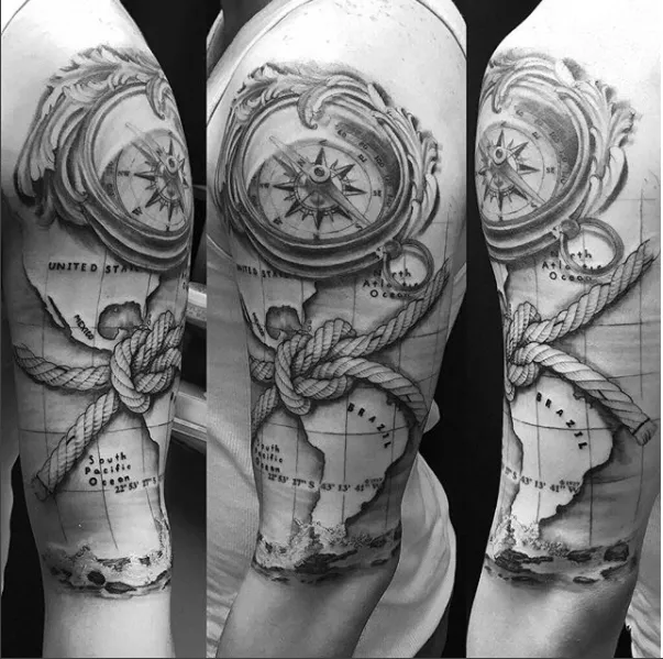 Brass Rose Tattoo 2