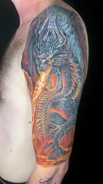 Arrows and Embers Custom Tattoo 5