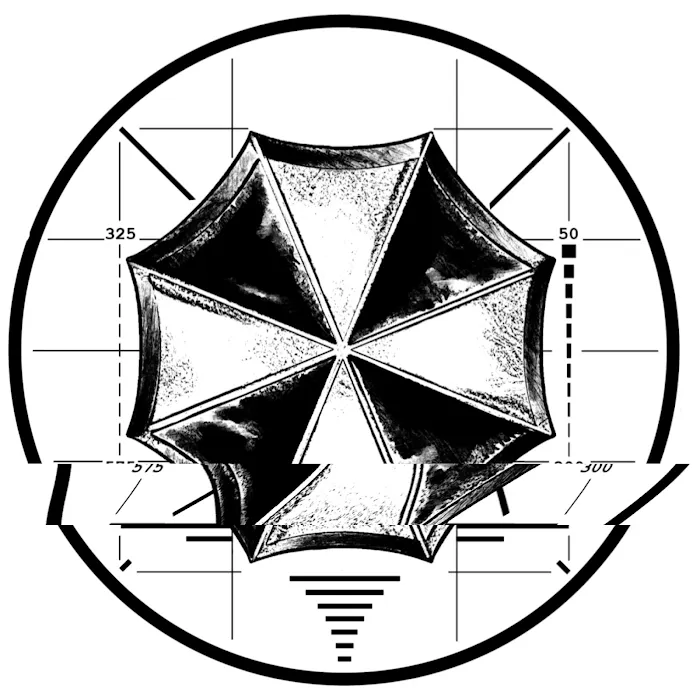 Black Umbrella Tattoo 9