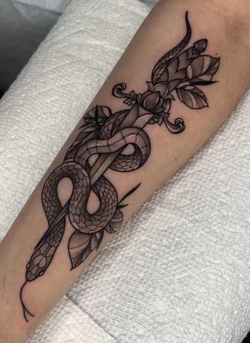 Black Orchid Tattoo 7