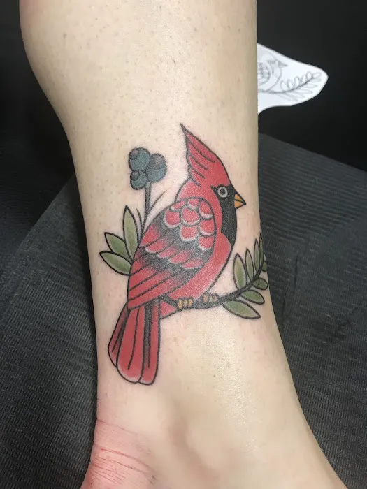 Red Bird Tattoo 3