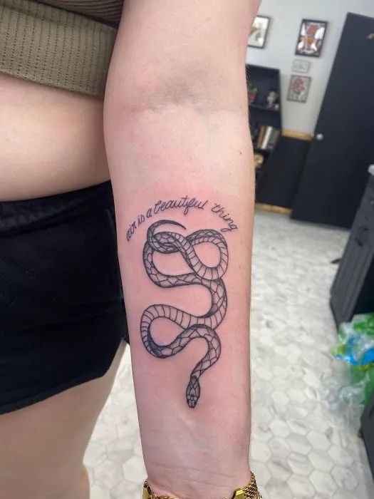 Pins and Roses Tattoo 1