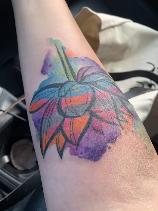 Leaf and Arrow Tattoo 5