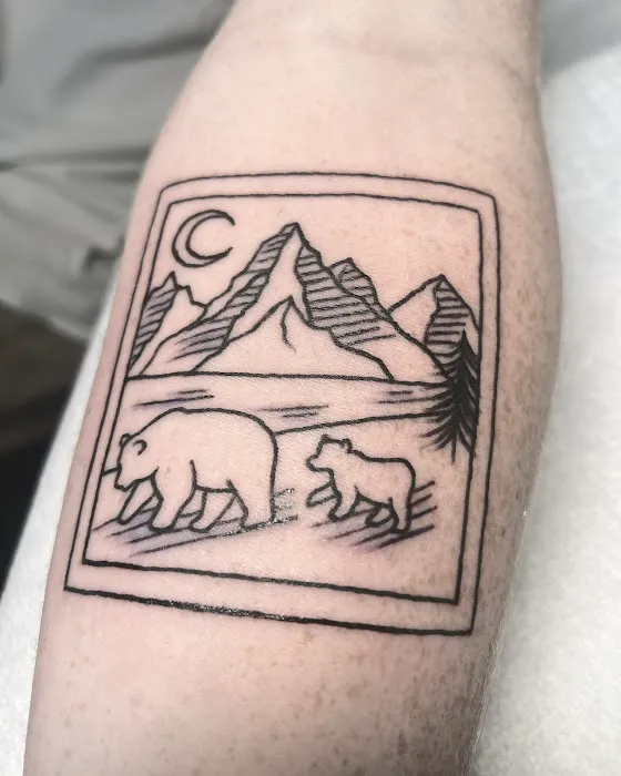 5 Monkeys Tattoo 2