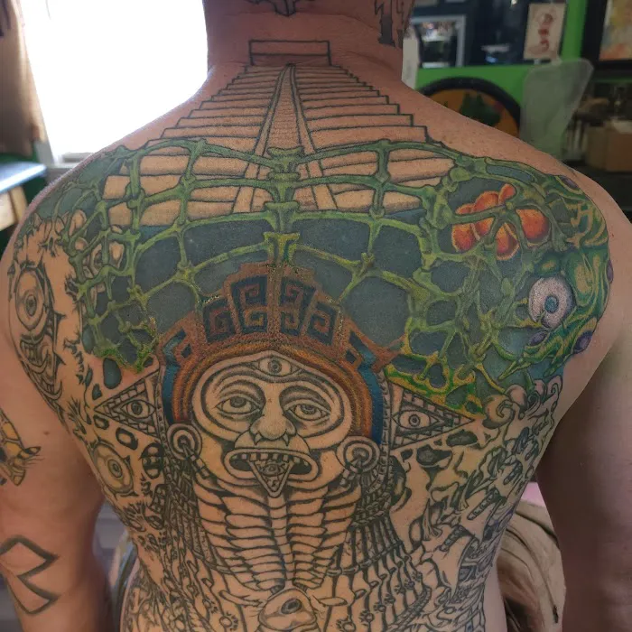 Burning Moon Tattoo 0