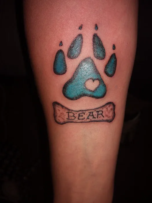 Burning Moon Tattoo 1