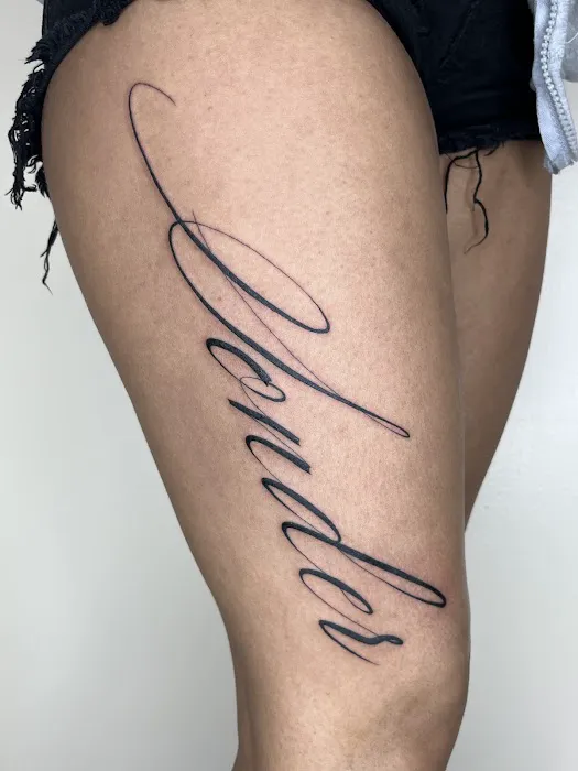 Happy Leaf Tattoo 1
