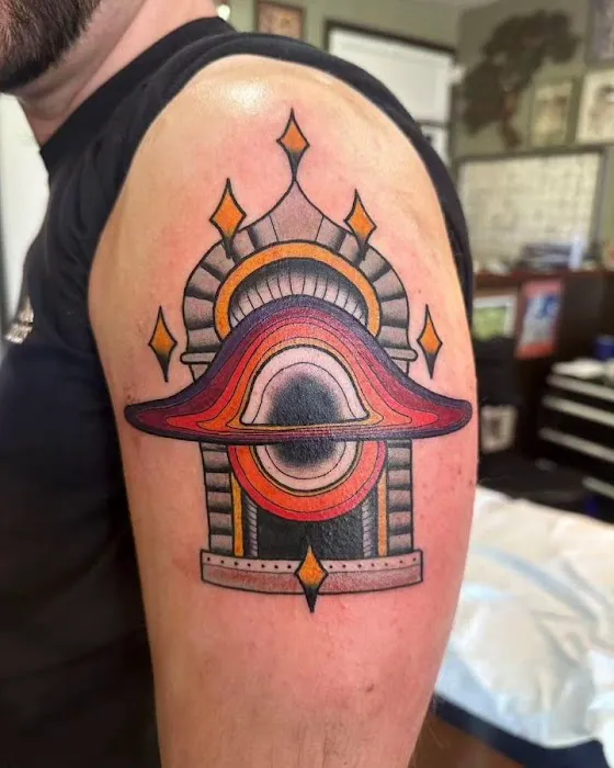 Moth to a Flame Tattoo 1