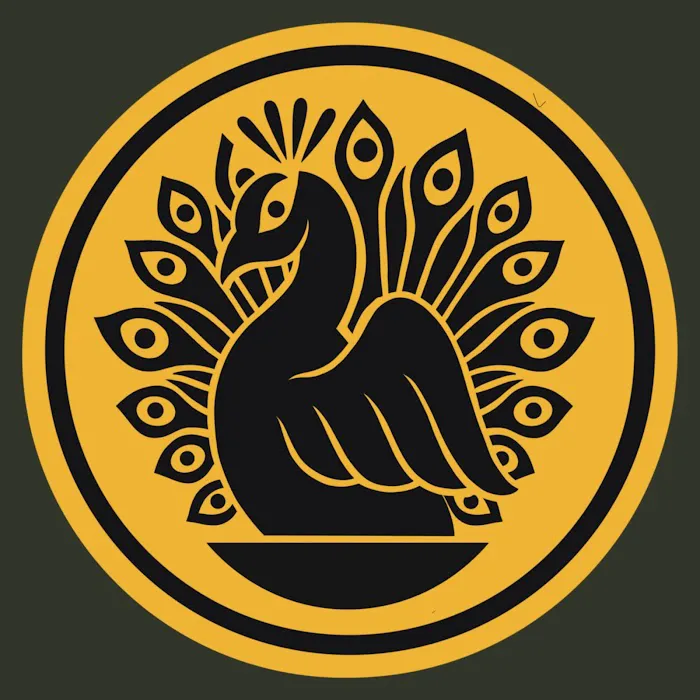 Golden Peacock Tattoo 1