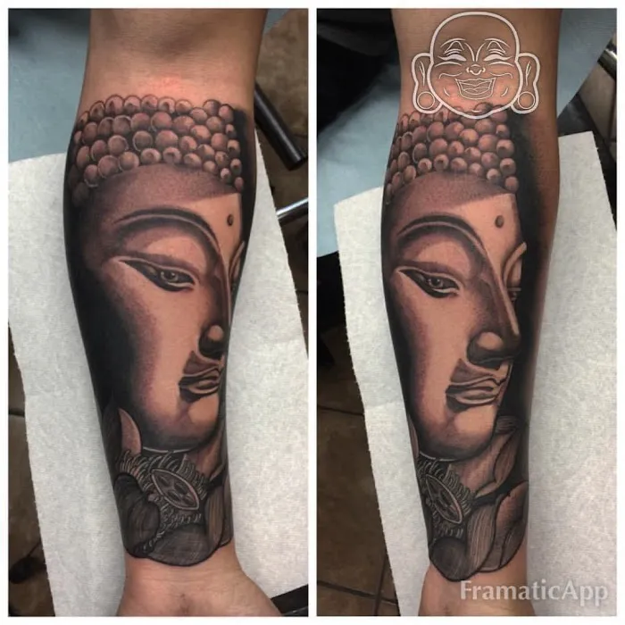 Red Buddha Tattoo - Orange 3