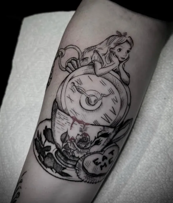 Rose Stem Tattoo 4