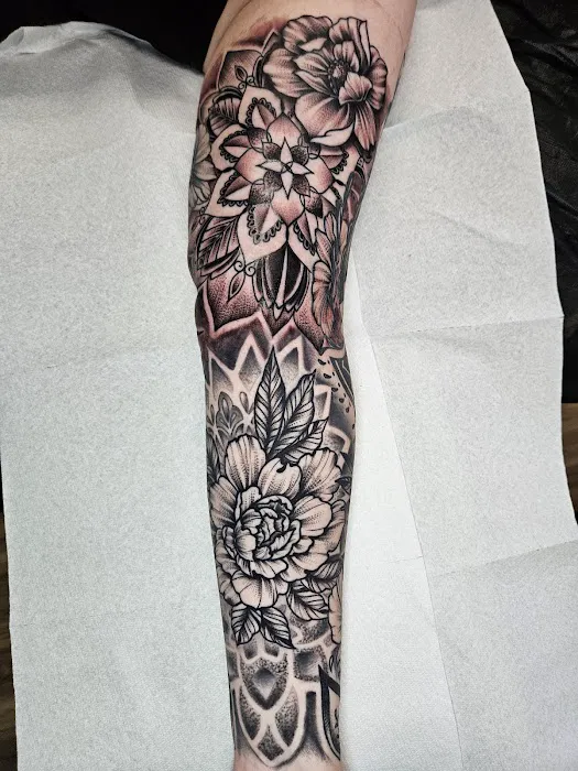 Neon Dagger Tattoo 5