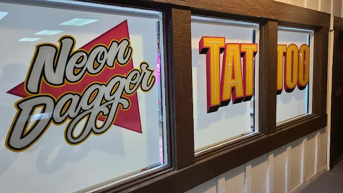 Neon Dagger Tattoo 8
