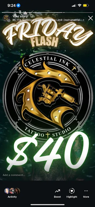 Celestial Ink Tattoo shop 7