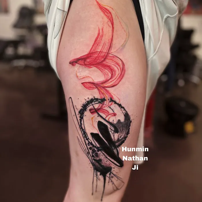 Rain and Forest tattoo 3