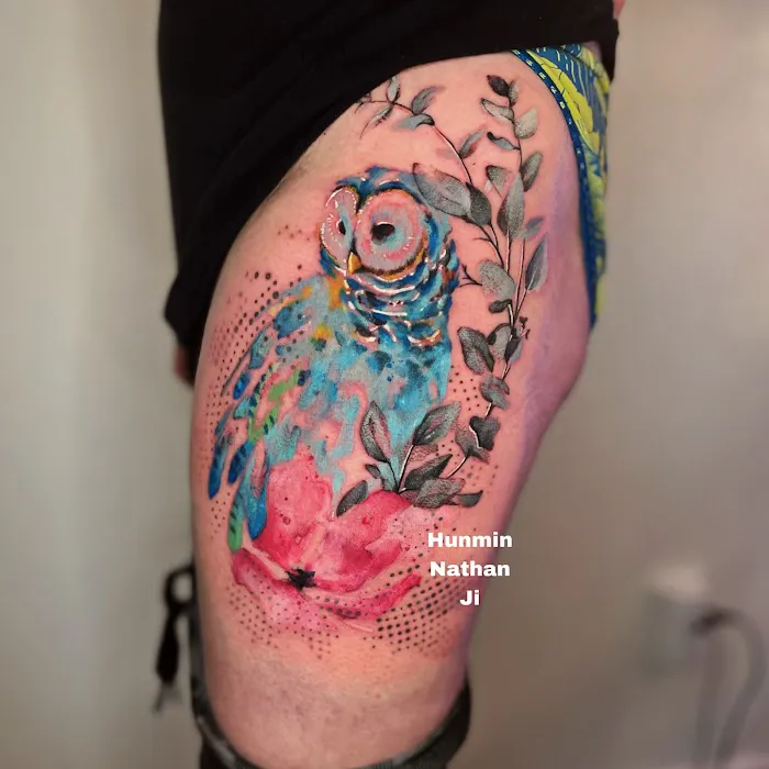 Rain and Forest tattoo 5