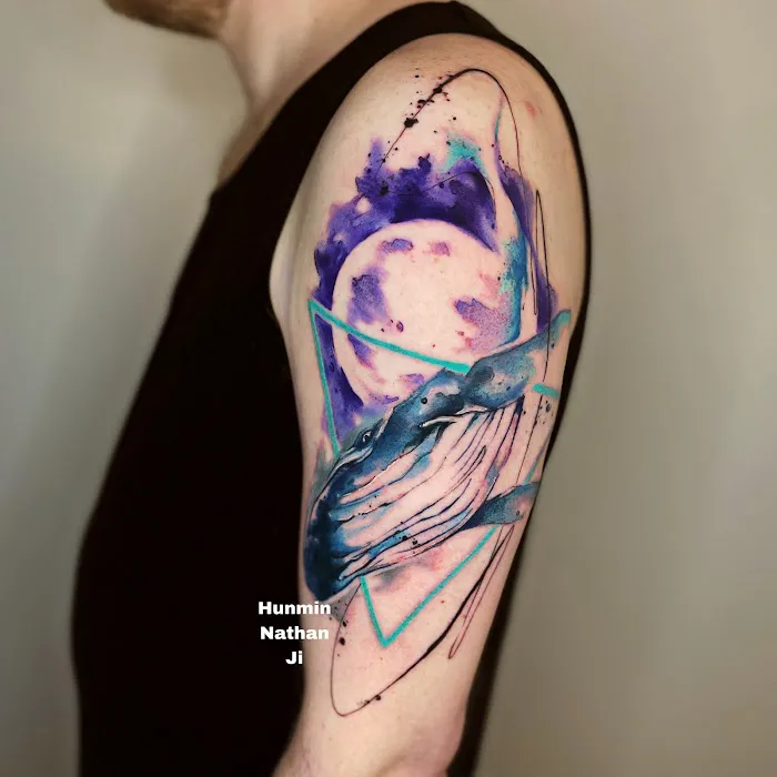Rain and Forest tattoo 6