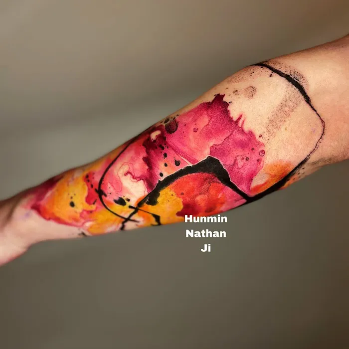 Rain and Forest tattoo 9