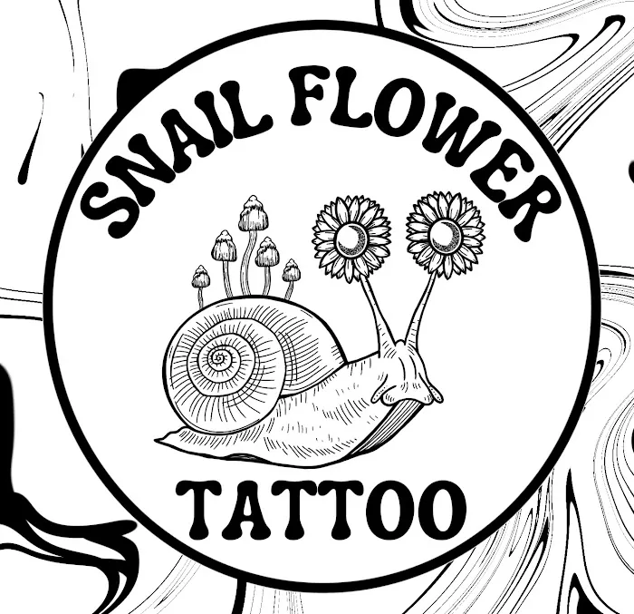 Snail Flower Tattoo 3