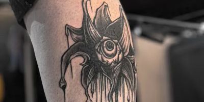 Happy Fangs Tattoo