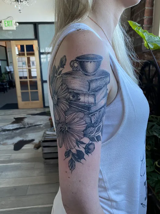 Black Flower Tattoo 1