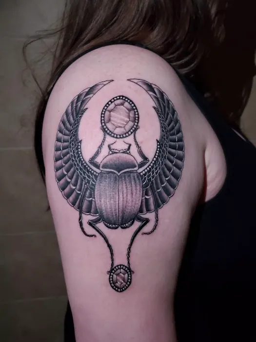 Black Flower Tattoo 4