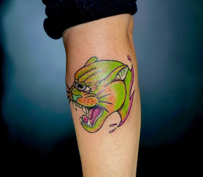 Gold Scarab Tattoo 8