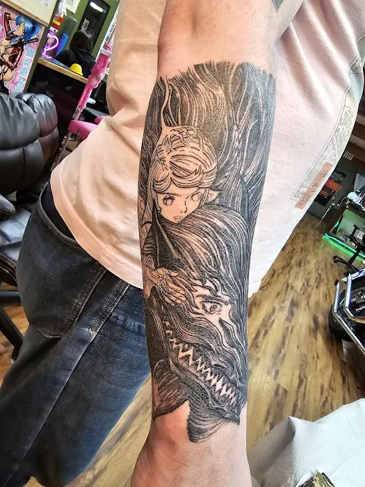 Thor’s Hammer and Needle Tattoo 4