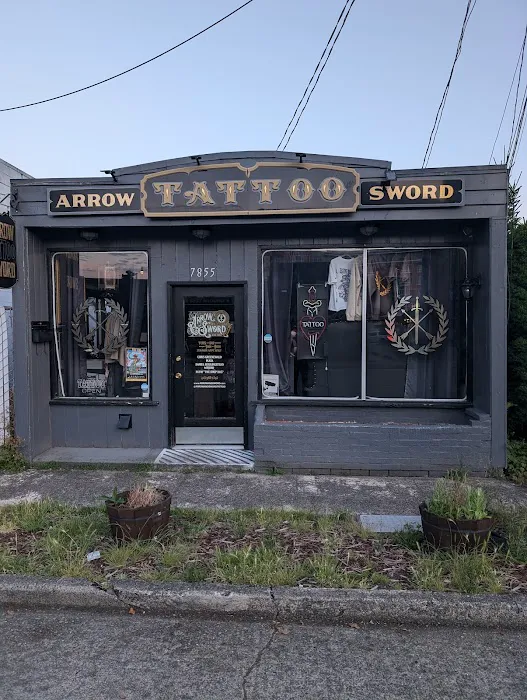 Arrow and Sword Tattoo 2