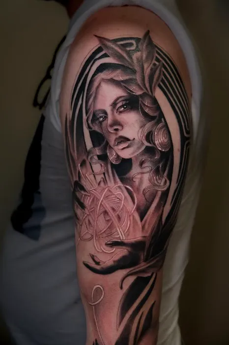 Gray Wash Tash Tattoo 1