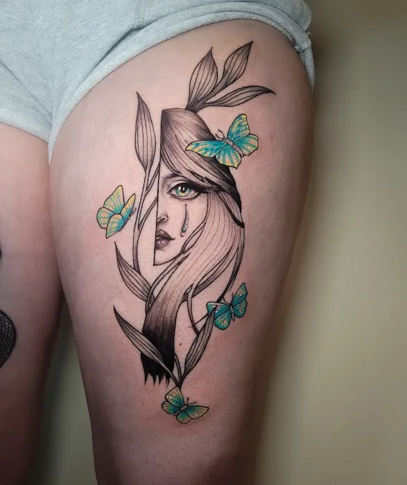 Gray Wash Tash Tattoo 6