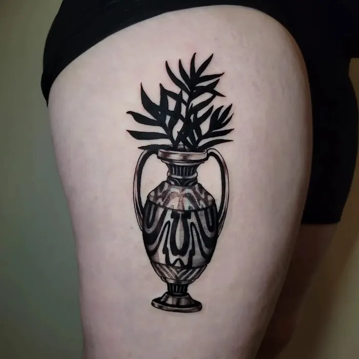 Gray Wash Tash Tattoo 8