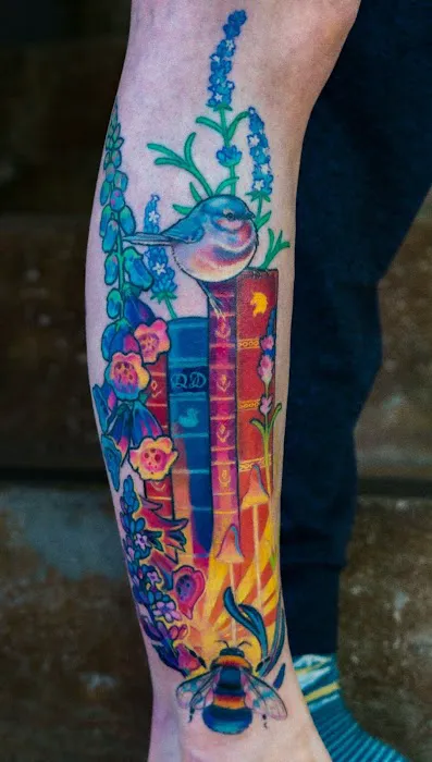 Rabbit and Thorn Tattoo 2
